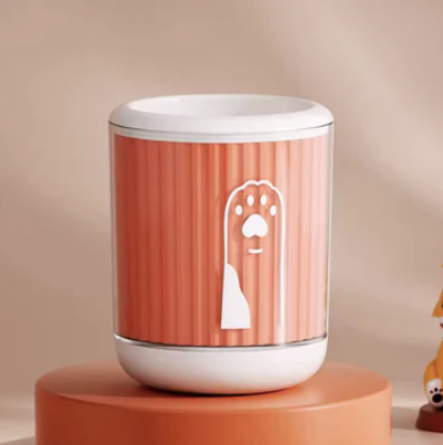 Portable Silicone Paw Cleaner Orange