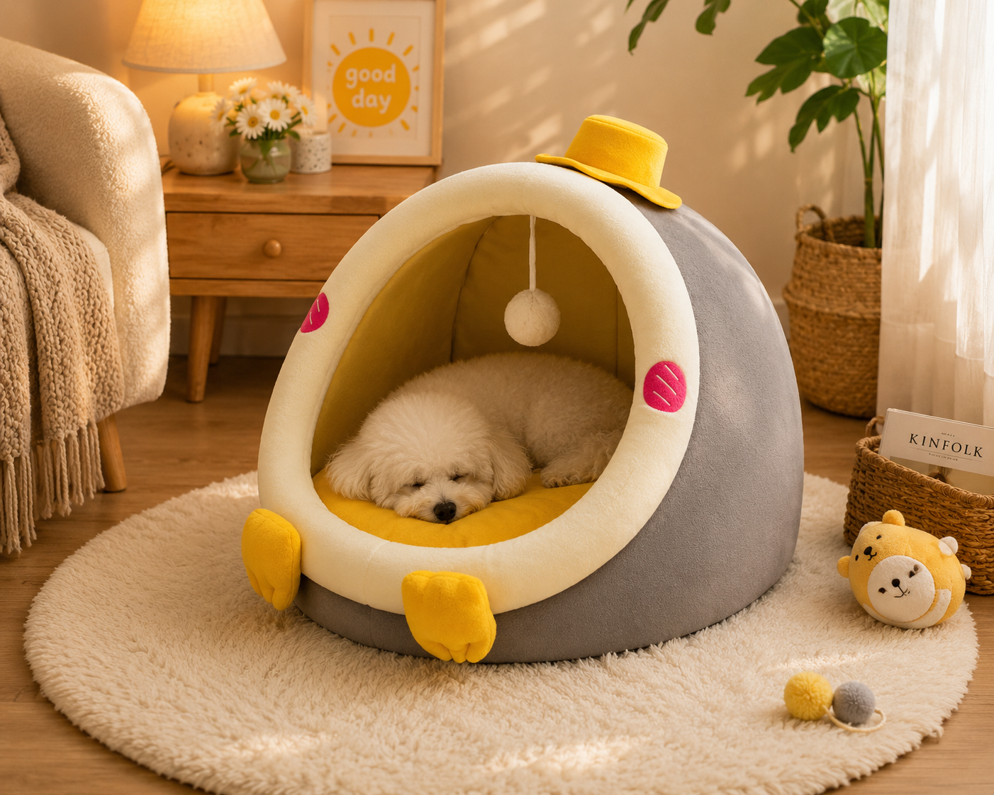Plush House/Bed Grey