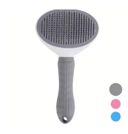 One-Click Pet Hair Removal Brush Grey