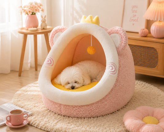Plush House/Bed Pink