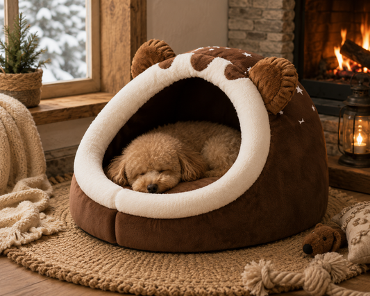 Plush House/Bed Brown