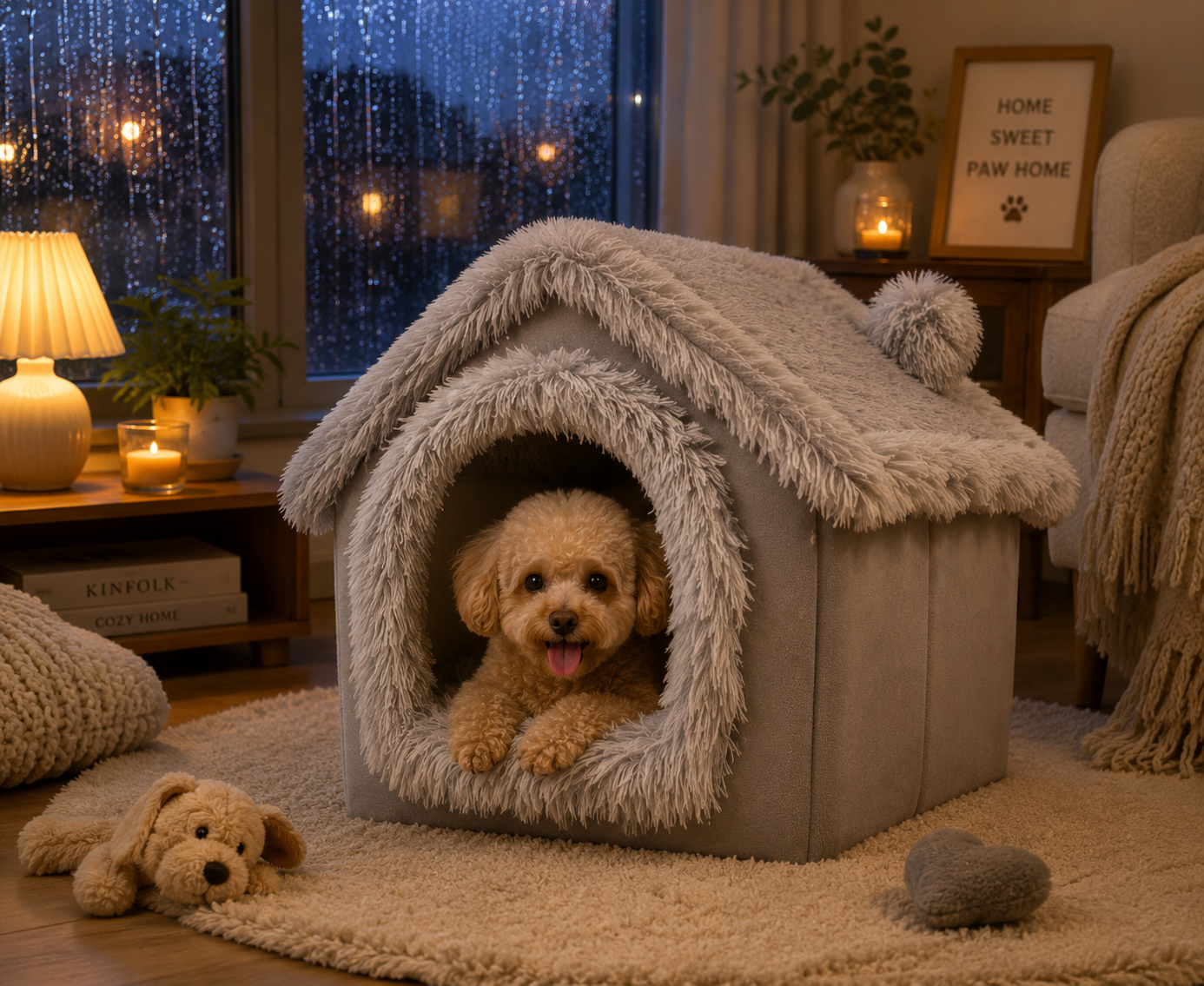 Soft Puppy House Grey