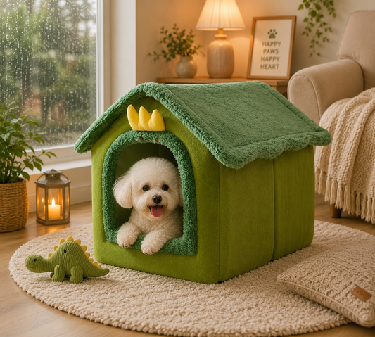 Soft Puppy House Green