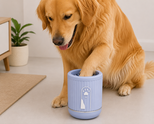 Portable Silicone Paw Cleaner Blue