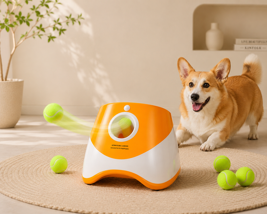 Automatic Mini Ball Launcher Orange