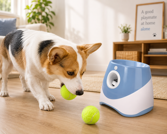 Automatic Mini Ball Launcher Blue