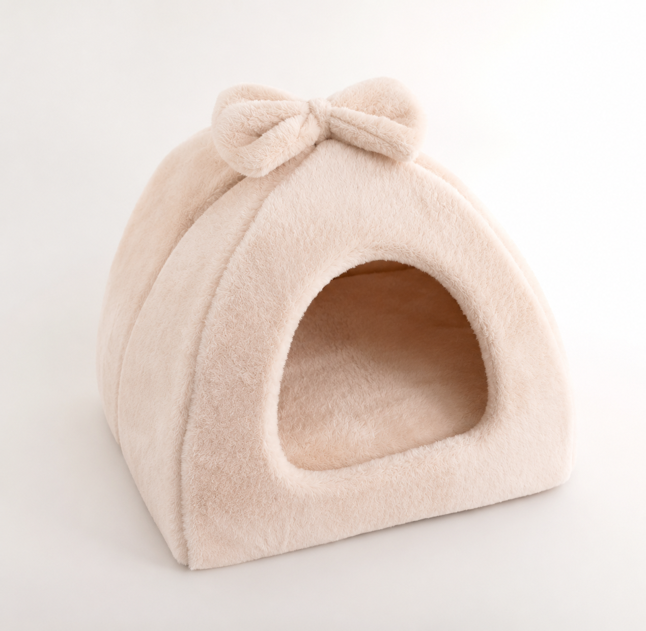 Warm Winter Foldable Pet House Beige