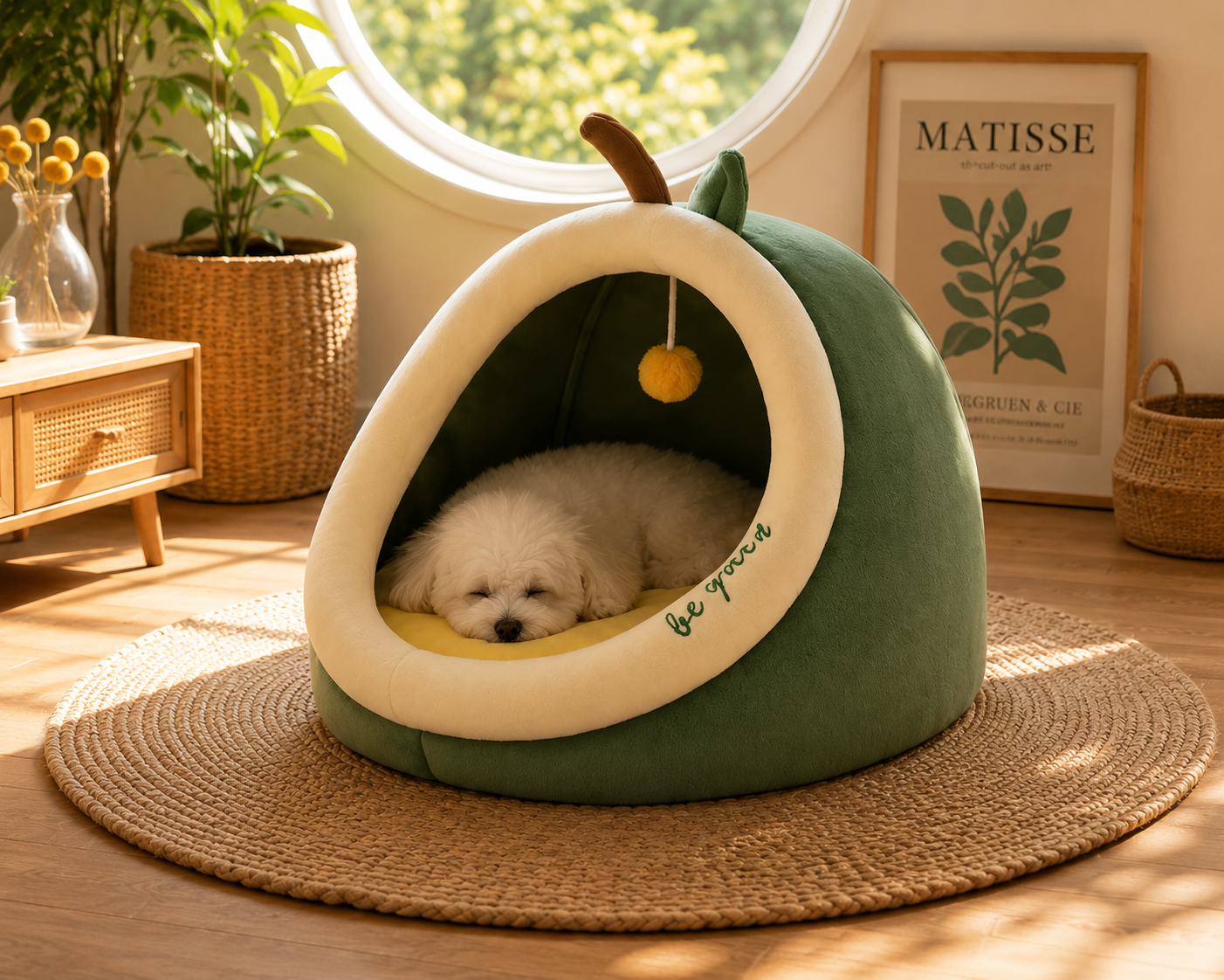 Plush House/Bed Green